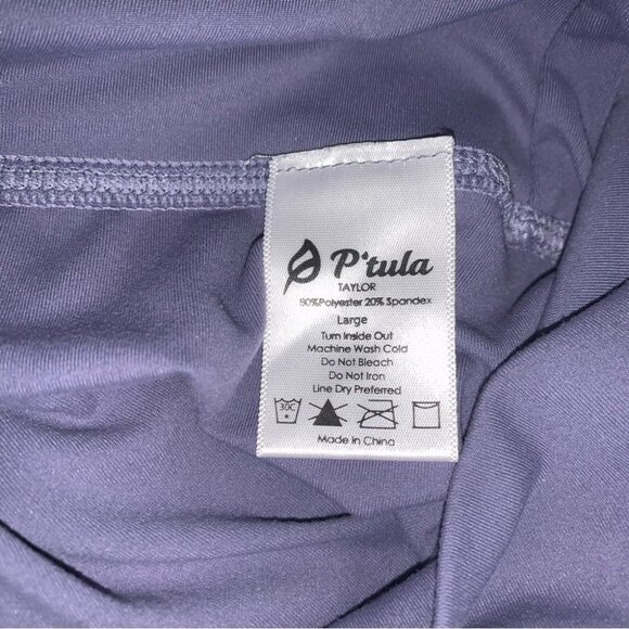 P’tula "The Taylor" Legging 28" Inseam High Waisted Stretch Grey Size Large NWOT - Picture 15 of 15